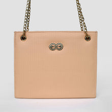 Bella Pink Croc Chain Bag