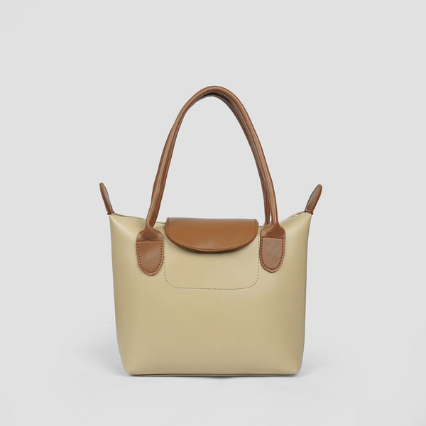 Elara Beige Tote Bag