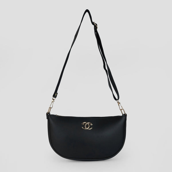 Midnight Black Crossbody Bag