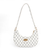 Chelsea Checkered White Shoulder Bag