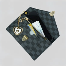 Luxe Check Black Wallet