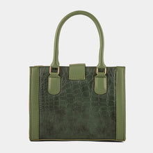 Urban Croc texture Green Bag