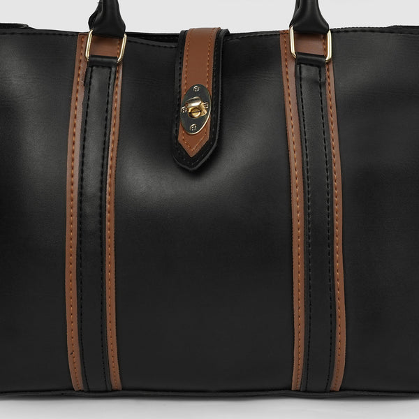 Zoya Large Black tote Bag