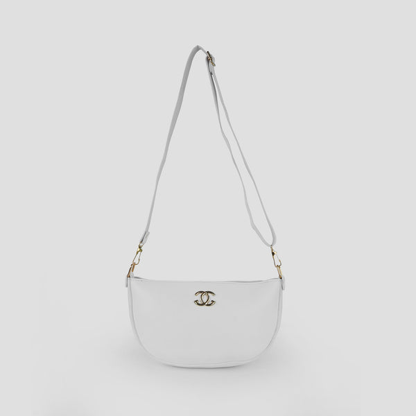Midnight White Crossbody Bag