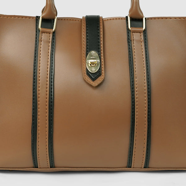 Zoya Large Brown tote Bag