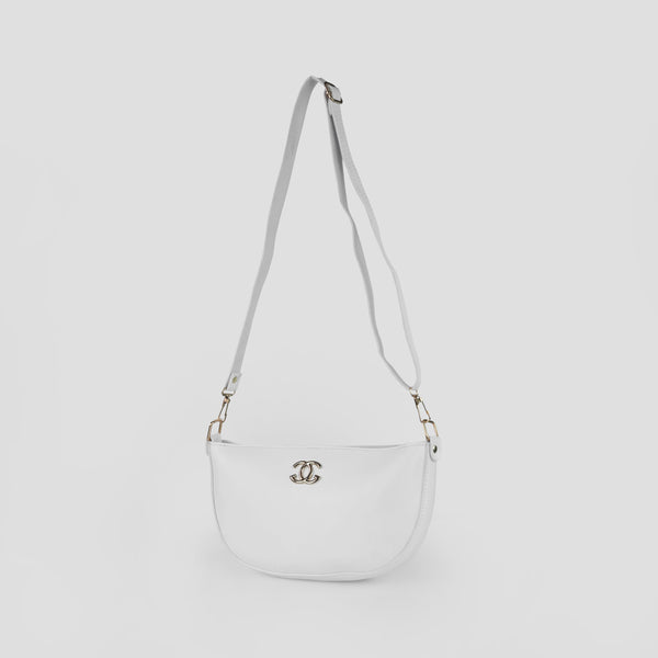 Midnight White Crossbody Bag