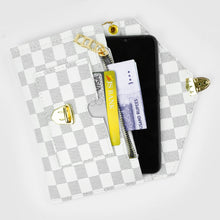 Luxe Check White Wallet