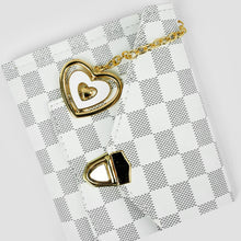 Luxe Check White Wallet