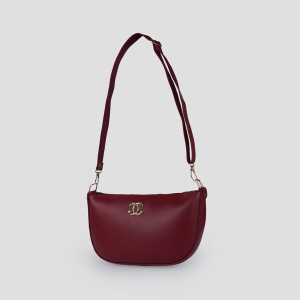 Midnight Maroon Crossbody Bag