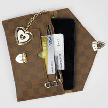 Luxe Check Brown Wallet