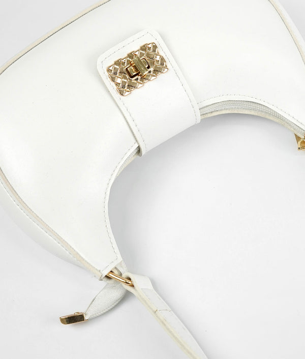 Salena White Hand Bag