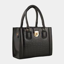 Urban Croc texture Black Bag