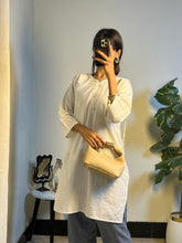Mira Beige Shoulder Bag with Gold Chain