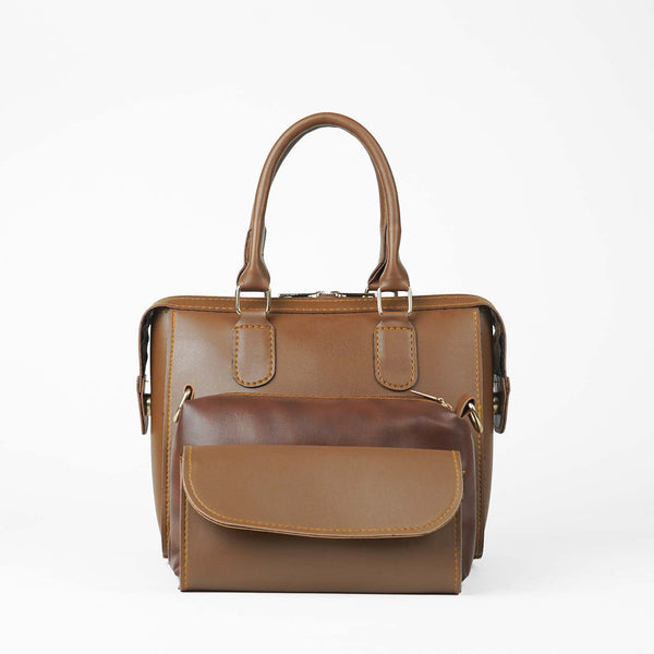 HUAL BAG 3PCS BROWN